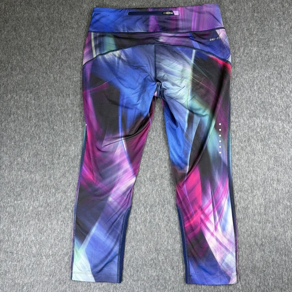 Nike‎ Epic Running Leggings Women's Sz Medium DRI-FIT Colorful AA4434-560